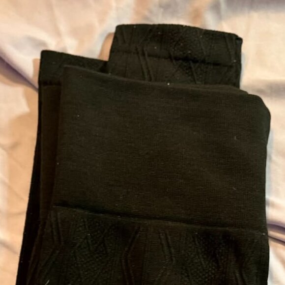 THREE pairs French Laundry brand Fleece-Lined Leggings (Blk, Brn, Gry) L/XL - Picture 6 of 13